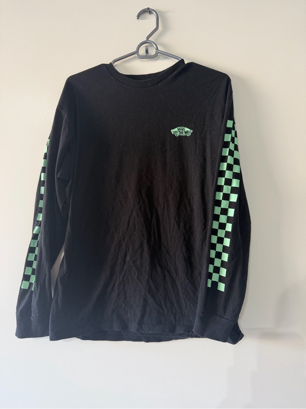 Vans Black Graphic Logo Long Sleeve Tee